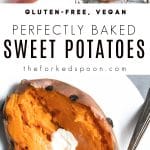 baked sweet potatoes Pinterest PIN Collage