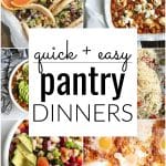 Pantry dinners collage