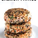 stack of salmon patties