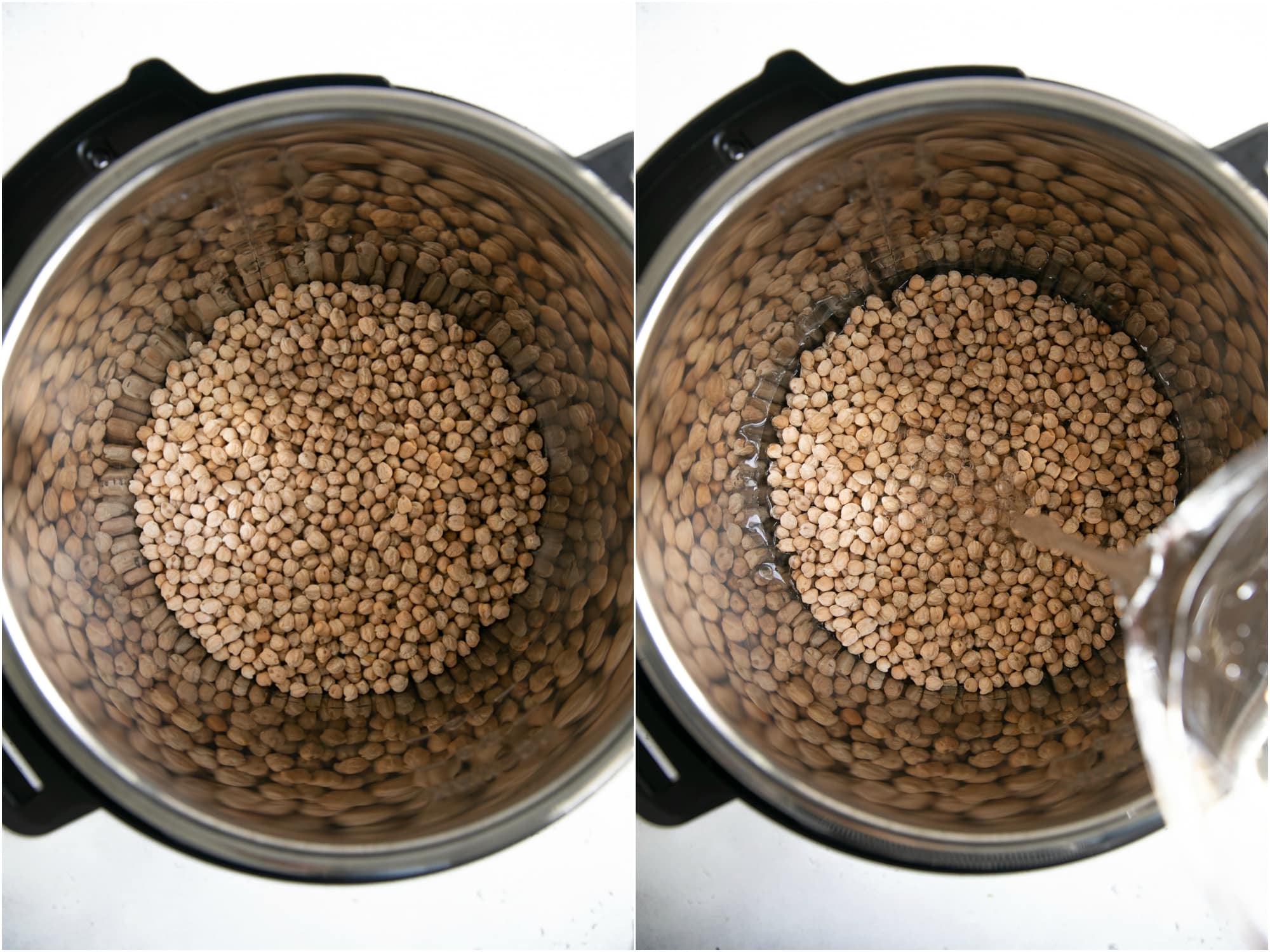Cooking dry chickpeas in the Instant Pot.