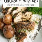 Instant Pot Chicken with Potatoes Long Pin