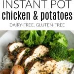 Instant Pot Chicken with Potatoes short Pin