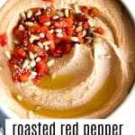 roasted red pepper hummus short pin