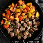 steak and sweet potato skillet short pin