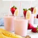 strawberry banana smoothie short pin