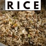 Cajun Dirty Rice pinterest image