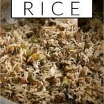 Cajun Dirty Rice pinterest image