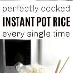 Instant Pot Rice Pinterest Collage