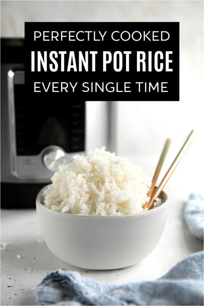 Instant Pot White Rice Pinterest Image