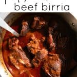 beef birria short pin