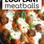 eggplant meatballs short pin