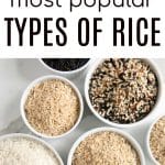 types of rice long pin