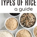 types of rice long pin