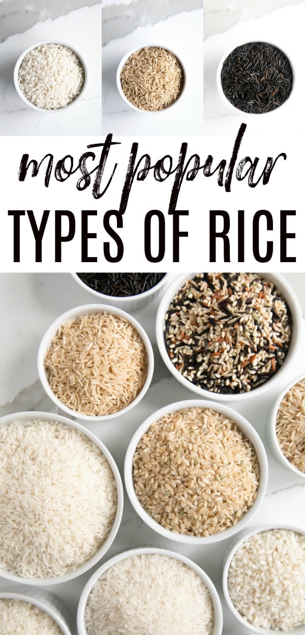 types of rice long pin