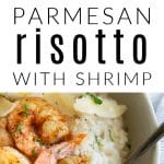 Creamy Shrimp Risotto Pinterest image