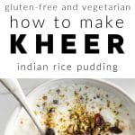 Pinterest collage for Rice Kheer Recipe
