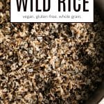 how to cook wild rice pinterest pin collage