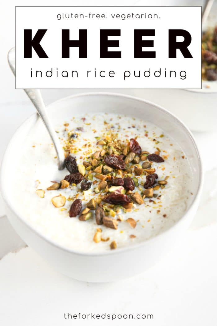 Pinterest collage for Rice Kheer Recipe