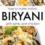 how to make biryani recipe pinterest collage image