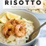 Creamy Shrimp Risotto Pinterest image