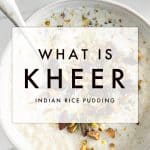Pinterest collage for Rice Kheer Recipe