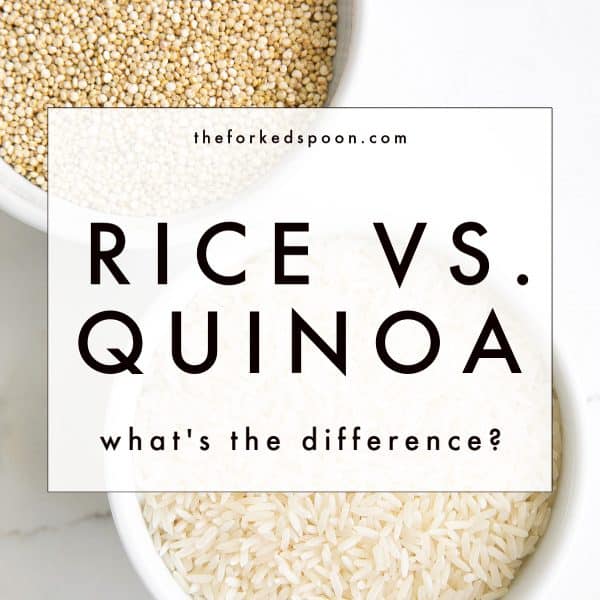 Quinoa Or Rice Side Dish and Vegetable Recipes - The Forked Spoon