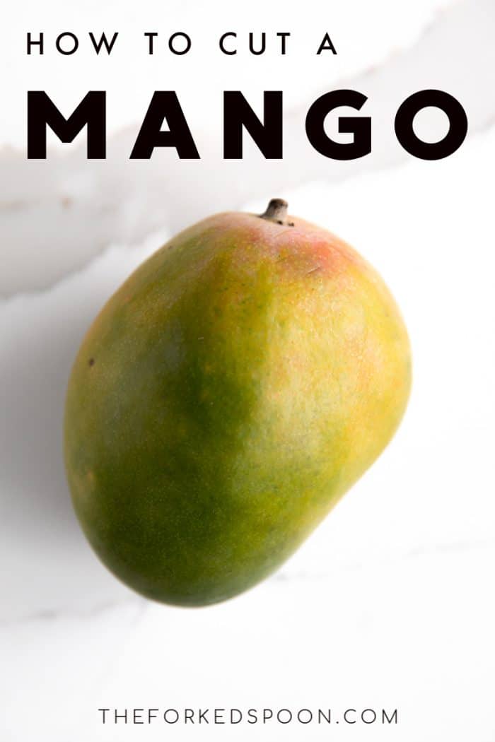 how to cut a mango pinterest pin image