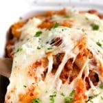 Baked Mostaccioli Recipe Pinterest Pin Collage Image