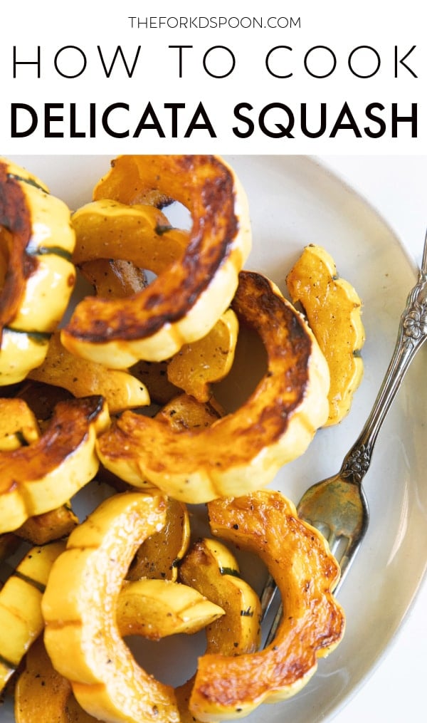 How to Cook Delicata Squash Pinterest Pin Image