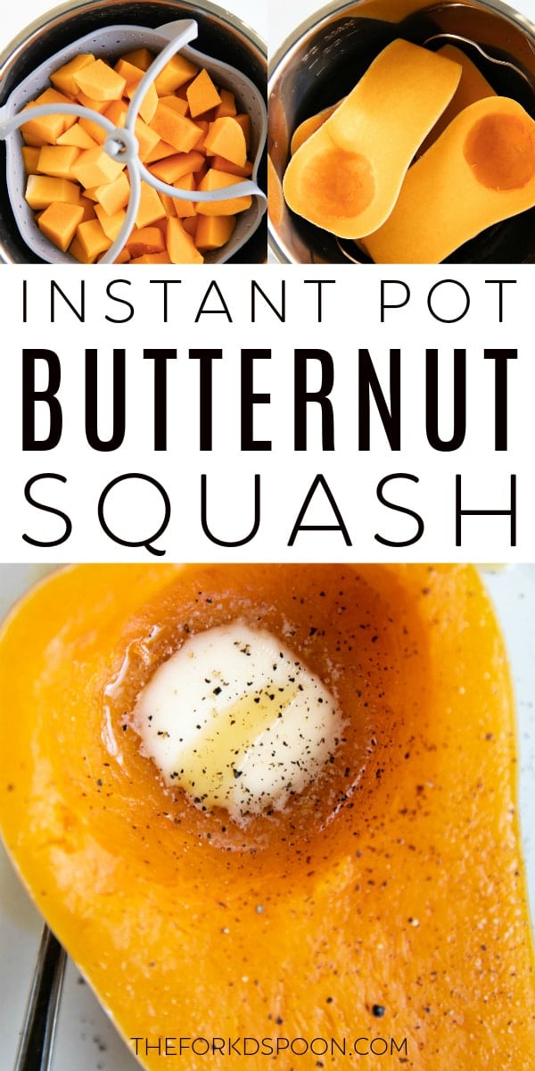 How to Cook Instant Pot Butternut Squash Pinterest Collage