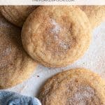 Snickerdoodle Cookie Recipe PINTEREST PIN IMAGE