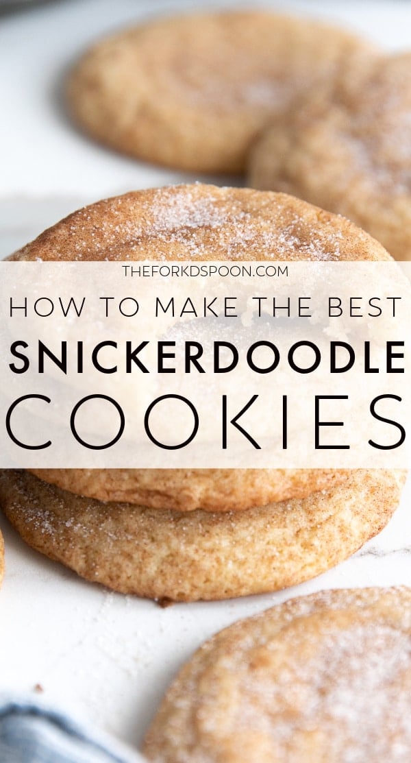 Snickerdoodle Cookie Recipe PINTEREST PIN IMAGE