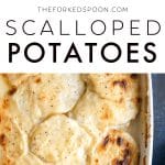 Classic Scalloped Potatoes Recipe Pinterest Pin Image Collage