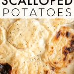 Classic Scalloped Potatoes Recipe Pinterest Pin Image Collage