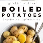 Garlic Butter Boiled Potatoes Recipe (How to Boil Potatoes)