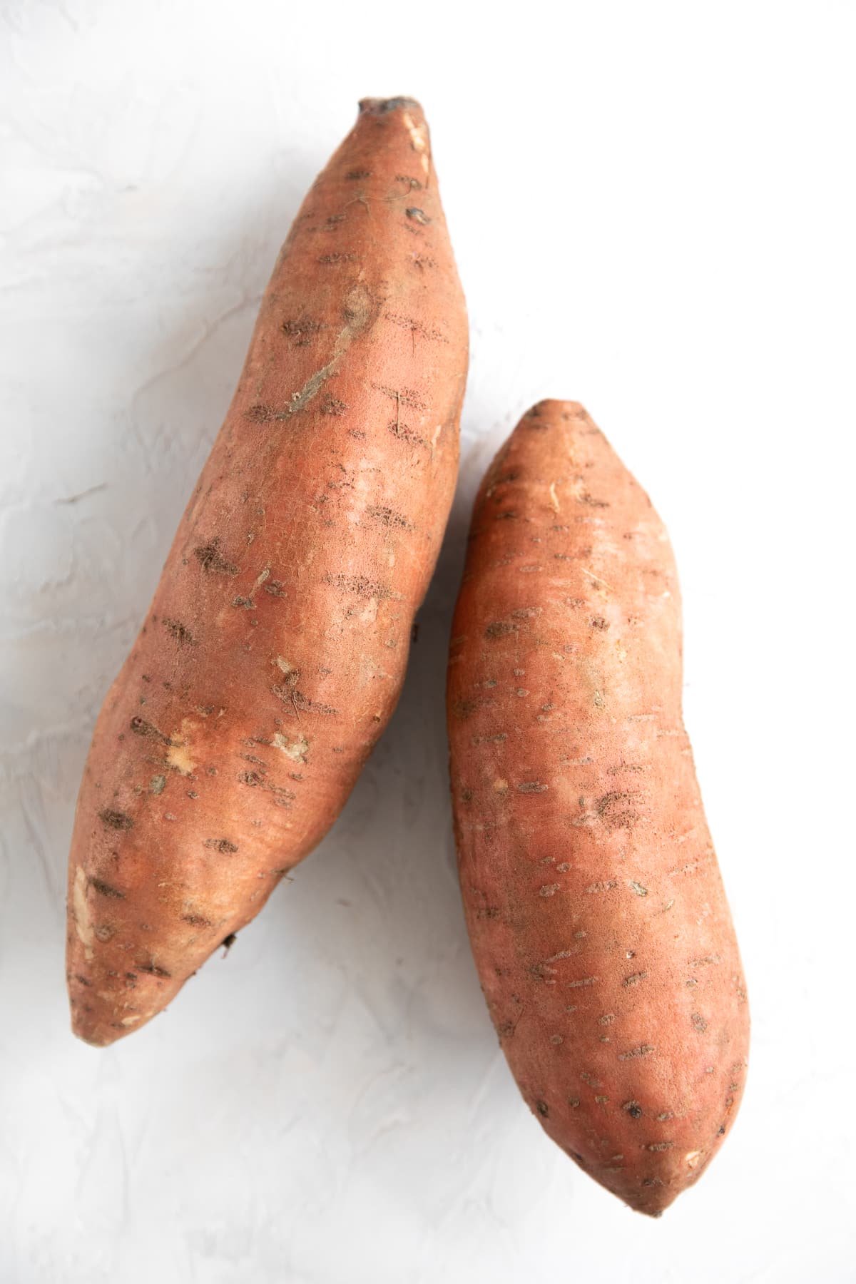 Two large sweet potatoes.