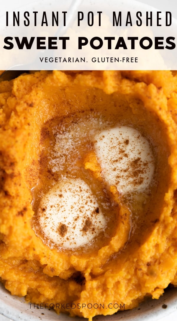 Instant Pot Mashed Sweet Potatoes Pinterest PIN Collage