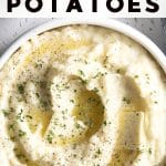 Instant Pot mashed potatoes recipe Pinterest Pin Collage