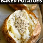 Baked Potato Recipe Pin Image Collage
