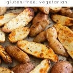 Easy Roasted Fingerling Potatoes Recipe Pinterest PIN Collage