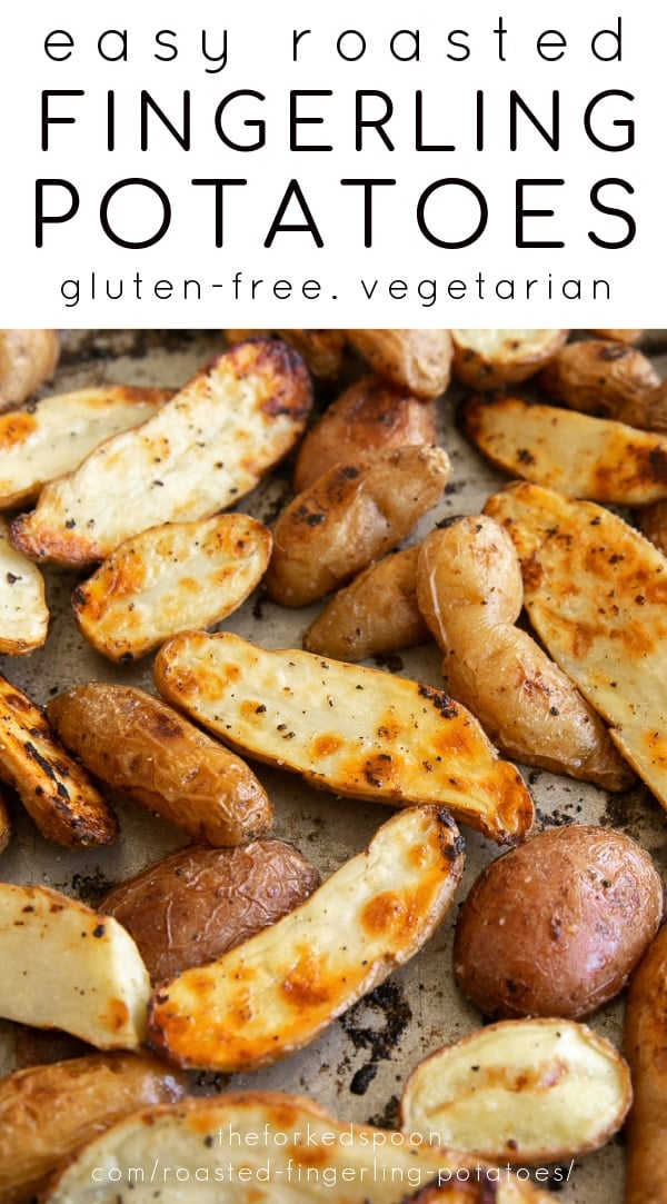 Easy Roasted Fingerling Potatoes Recipe Pinterest PIN Collage