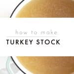 Homemade Turkey Stock text overlay