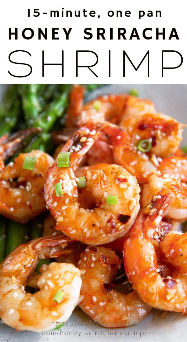 honey sriracha shrimp Pinterest PIN Collage