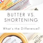 BUTTER VS. SHORTENING text overlay