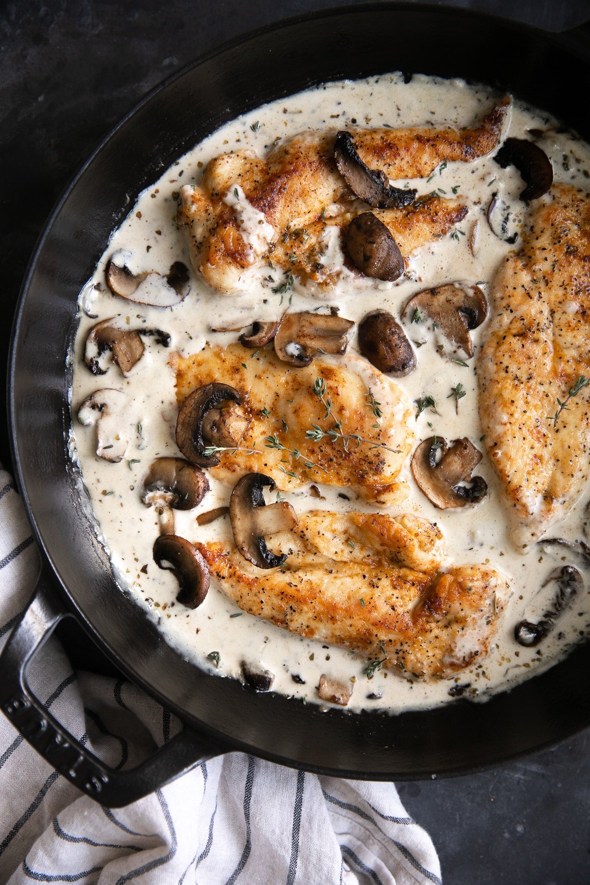 Creamy Mushroom Chicken Recipe - The Forked Spoon