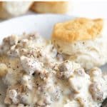 Sausage Gravy Recipe Pinterest Pin Collage Image