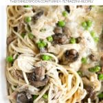 Turkey Tetrazzini Recipe Pinterest Pin Collage Image