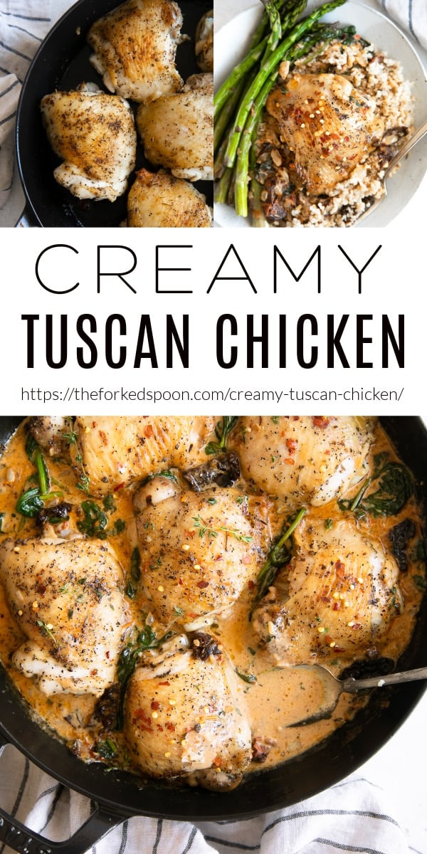 Creamy Tuscan Chicken Pinterest PIN Collage