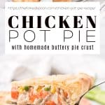 Chicken Pot Pie Recipe Pinterest Pin Collage Image