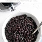 Instant Pot Black Beans Recipe Pinterest Pin Collage Image